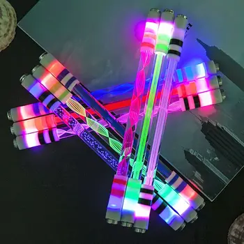 Noul LED Luminos de Filare Pen Creative de Rulare Stilou Special Copii Elibera Presiunea Spin Toy de Buzunar, Led Flash Pen Filare
