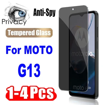 1-4buc de Confidențialitate de Protectie din Sticla Temperata pentru Motorola Moto G13 Anti-Spy Ecran de Protecție Filme de Sticlă