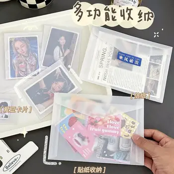 10PC Semi-transparent Acid Plicuri de Hârtie Pentru Kpop Idol Carduri Foto Titularul DIY carte Poștală de Stocare Card Invitatie de Nunta de Ambalare