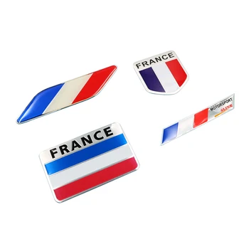Universal Franța Flag Auto Auto Pavilion Național Decalcomanii Motocicleta Insigna Emblema 3D Autocolant Decor Moto Stil Decal