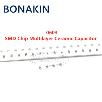 100BUC 0603 3.3 NF 50V 100V 250V 10% 332K X7R 1608 SMD Chip Condensator Ceramic Multistrat