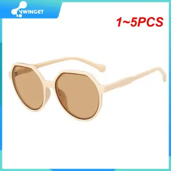 1~5PCS Rotund ochelari de Soare Cadru Solid de Culoare Moda Ochelari de Soare Accesorii Retro Polarizat ochelari de Soare ochelari de Soare Femei