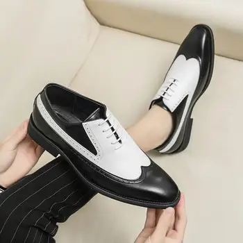 Pantofi din piele Pantofi pentru Bărbați 2023 Noi Afaceri Formale Purta Pantofi de Piele de Primăvară Respirabil coreeană Stil Trendy Casual Britanic Trend
