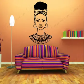 Frumusete Egipteană Egiptul Femei Portret Autocolant De Perete De Vinil Acasă Decor Camera De Zi Dormitor Decalcomanii De Artă Murală WallpaperA654
