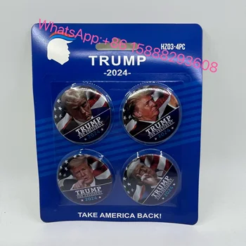 2024 Donald Trump Alegeri Mugshot Moale Butonul Pin Președintele Metal Broșă Moda Insigna De Susținător Cadou Trump insigna