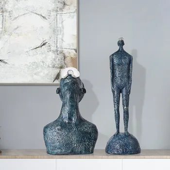 Nordic Rezumat Figura Sculptura Rășină Accesorii Holul Hotelului Masă Figurine Meserii Acasă Living Statuie Ornament Decor