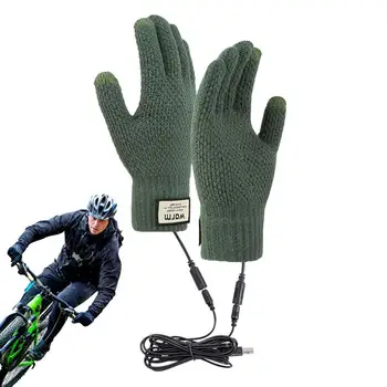 Mănuși de iarnă Mănuși Touchscreen USB Încălzit Mănuși Touchscreen Vreme Rece Termică, Mănuși de Cald Pentru Drumeții de Conducere de Funcționare Bicicleta