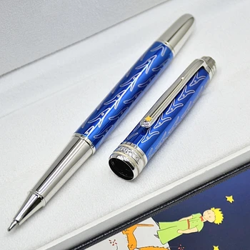 Ediție specială Petit Prince 163 Albastru Inchis Rollerball Pen MB Pix de Birou Școală de Scris Stilou Cu Numărul de Serie