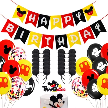 Mickey Mouse Petrecerea Consumabile 1 Ziua Mickey Mouse, Decoratiuni Petrecere Mickey Party Banner Cuier Ușă Consumabile Partid Ziua de nastere