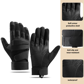 Încălzirea De Iarnă Complet/Jumătate Degetul Mănuși Pentru Bărbați Moale Impermeabil Termică, Mănuși Pentru Bărbați De Sex Masculin Tineret