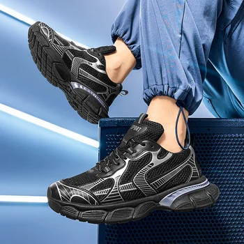 Nouă Bărbați Designer Plasă Adidasi Casual Ușoare Pantofi de Alergare Pentru Bărbați Dantela-Up de sex Masculin în aer liber, Pantofi de Sport de Om Pantof de Tenis