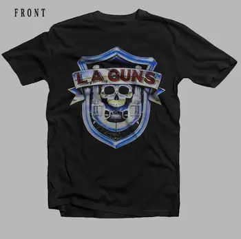 Noi Imprimate T-shirt L. A. GUNS Un Motiv în plus Dimensiune