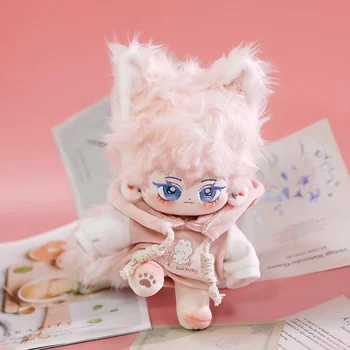 Minunat De Pluș Bumbac Papusa Idol Umplute Super Star Figura Păpuși Drăguț Anime Grăsime Fox Ureche Coada Star Doll Papusa Poate Schimba Hainele Cadou