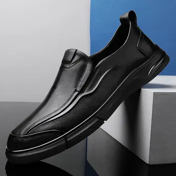 Pantofi pentru bărbați de alunecare pe Toamna Afaceri Formale din Piele Pantofi de Moda pentru Bărbați Moale cu Talpi de Pantofi Casual Pantofi pentru Bărbați Mocasini Pantofi