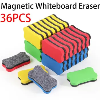 36PCS Magnetic Bord Alb Radiere Colorate Drăguț Os Drywipe Marker Curat Mini Profesor de Instrument de Predare Tablă Eraser