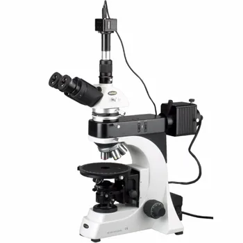 EPI Trinocular Infinity Microscop Polarizant-AmScope Supplies50X-1000X EPI Trinocular Infinity Microscop Polarizant+Camera de 8MP