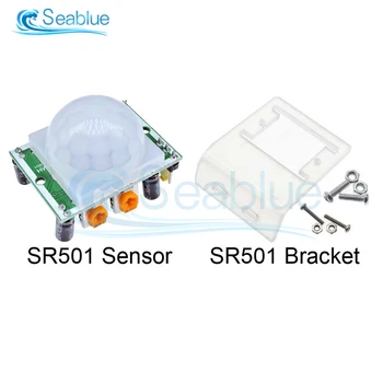 1buc HC-SR501 Regla IR Pyroelectric Infraroșu Mini PIR Modulul Senzor de Mișcare Detector de Module Suport Pentru Arduino