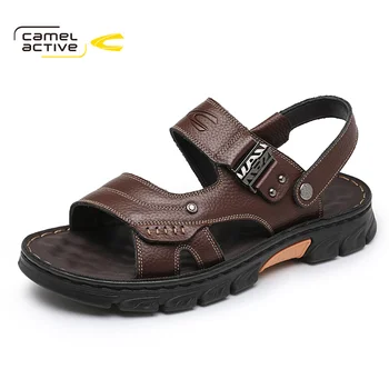 Camel Active 2023 Nou Pantofi pentru Bărbați Confortabil Respirabil Piele naturala in aer liber pe Plaja Sandale Usoare Cauciuc Unic DQ120077