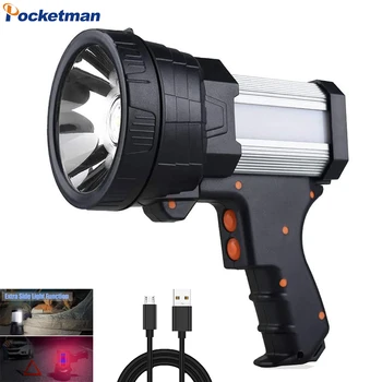 Portabil USB Reîncărcabilă Pocketman Lanterna Tactice Lanterna Lumina de Lucru de Lungă Durată Reflector Reflector Lanterna