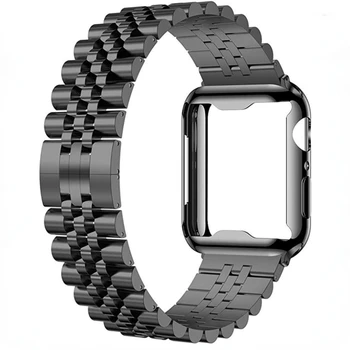TPU Caz + Curea de Metal pentru Apple Watch 45mm 41mm 44mm 40mm 49mm 42mm 38mm Otel Inoxidabil Bratara iWatch 8 Ultra 7 6 5 4 3 SE