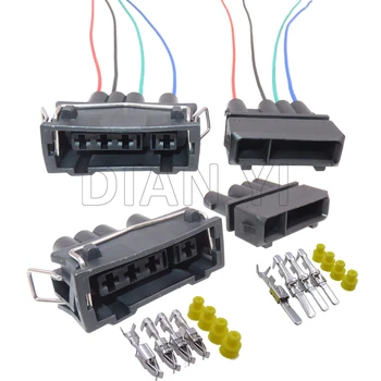1 Set De 4 Mod de Masina Senzorului de Oxigen Mufa cu Cabluri 357 972 754 J / 357 972 964 K 357972754J 357972964K Auto Conector Impermeabil