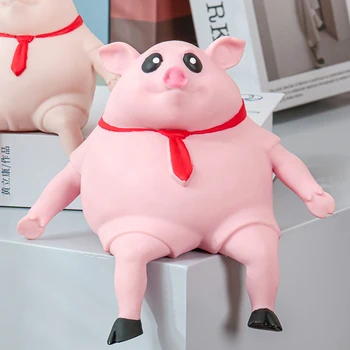 Drăguț Roz De Porc Antistres Jucărie De Porc Stoarce De Porc T 1000 Antistres Stoarce De Relief De Stres Stoarce Animale De Jucărie Cadou Pentru Copii, Pentru Adulți