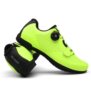CFDiseno-Ciclism Unisex Adidas pentru Bărbați și Femei, Pantofi MTB cu Țăruș, Rutier Dirt Bike, Curse Plat, Bicicleta de Munte MTB Pantofi