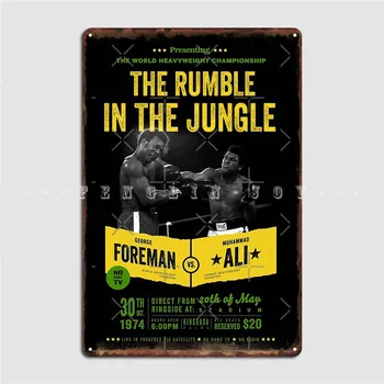 Ali Vs Maistru Rumble In The Jungle Metal Semn Decor De Perete Decor Pestera Pub Cinema Camera De Zi Tin Semn Postere