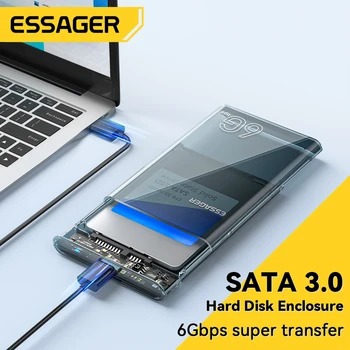 Essager 2.5 inch SATA Cutie USB 3.0 HDD Cabina de Hard Disk Mobil Cazuri Pentru SSD 2.5 inch SATA Cabina de Stocare Hard Disk Caz