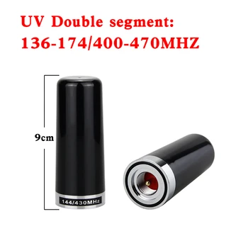 1 BUC UV dublă frecvență VHF/UHF 136-174/400-470 MHZ antenă de mare câștig PL-259 pentru walkie-talkie radio auto conector