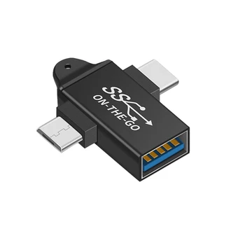 USB-C to USB 3.0 OTG Convertor USB 2 In 1 Tip C Micro-Adaptor OTG