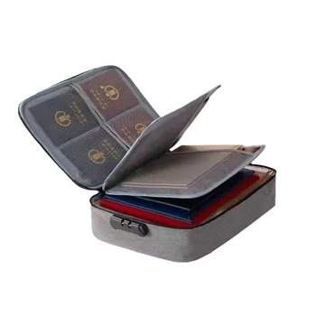 Multi Strat Document De Călătorie Sac De Depozitare De Mare Capacitate De Uz Casnic Carte De Pașaport Sac De Etanșare Fișier Folder Organizarea Sac De Depozitare