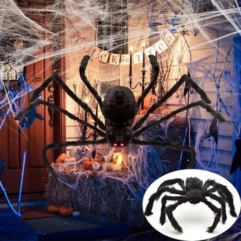 1 BUC Halloween Decor Agățat Păianjen Uriaș Casa Bantuita în aer liber Curte de Halloween Spider Decor