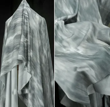 Off-white tie-dye matase de gheață cârpă de bumbac matasos creative designer de haine tesatura