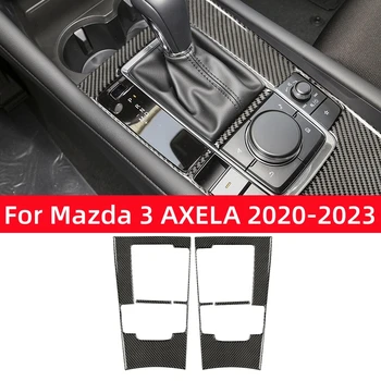Pentru Mazda 3 AXELA 2020-2023 de Schimbare a vitezelor Panoul de Decorare Acoperire Autocolant Decal Tapiterie Auto Accesorii de Interior din Fibra de Carbon