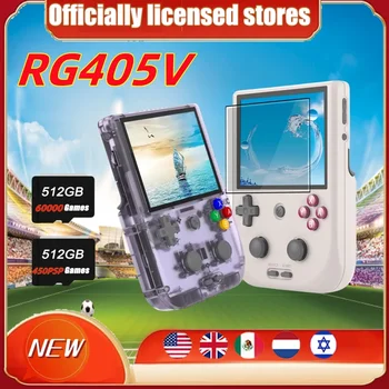 ANBERNIC RG405V Retro Joc Handheld Player Android 12 IPS Ecran Tactil de 4 INCH T618 64-bit WIFI 512G 60000 Jocuri PSP PS2 Cadou