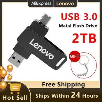 Lenovo USB3.0 Pen Drive de TIP C Viteza Mare Unitate Flash Metal 2TB 1TB 512G 256G Portabil Impermeabil stick Memorie USB Flash Disk