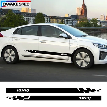 Portiera Laterală Fusta Decor Autocolante De Curse Sport Dungi Pentru Hyundai Ioniq Auto Tapiterie Vinil Autocolante De Exterior Accesorii