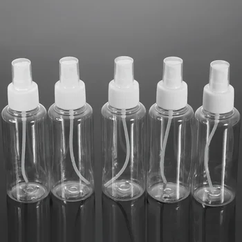 5pcs/set 100ml Alb de Plastic Transparent Sticla cu Pulverizator Parfum Sticle Returnabile Pulverizator Gol Containere Cosmetice pentru Femei Cadouri