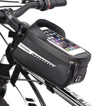 Bicicleta Geanta Telefonul Sac Impermeabil Mountain Bike Sus Fata Tub Sac de Ciclism Ecran Tactil cu Suport pentru Telefon MTB Biciclete Rutier Sac