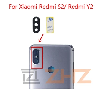 2 buc pentru Xiaomi Redmi S2/ Redmi Y2 din Spate aparat de Fotografiat Lentilă de Sticlă Principal aparat de Fotografiat Lentilă de Sticlă de Înlocuire Reparații Parte