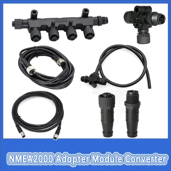 NMEA2000 Converter Multifuncțional Converter NMEA 2000 Cabluri DC 9-30V ABS T-tip Conector 3 porturi 6 porturi Accesorii Auto