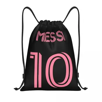 Personalizate De Culoare Roz Messis 10 Fotbal Cordon Geanta Barbati Femei Usoare De Fotbal Sport Sala De Depozitare Rucsac