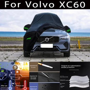 Pentru Volvo XC60 în aer liber Protecție Completă Masina Acoperă stratul de Zăpadă Parasolar rezistent la apa Praf de Exterior accesorii Auto