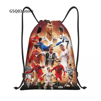 C-CR Ronaldo Cordon Rucsac Cool Stil saculet de Panza de Sport pe Plaja Daypack