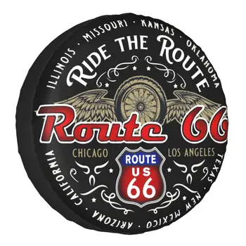 Plimbare Route 66 pentru roata de Rezervă pentru Toyota Motociclist cu Motocicleta Croaziera America de Autostrada Masina Roata Protector 14