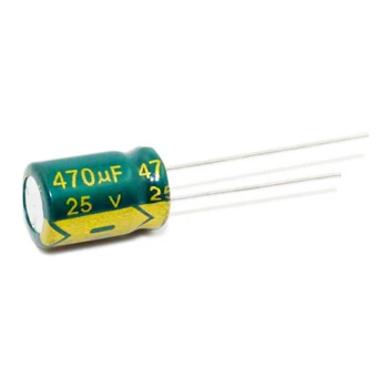 20buc/lot T10 25V 470UF Low ESR/Impedanță înaltă frecvență de aluminiu electrolitic condensator dimensiunea de 8*12 470UF25V 20%