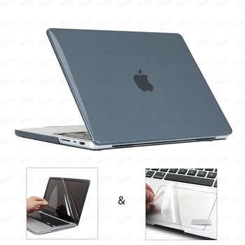 Cazul Laptop pentru MacBook Pro 14 M3 2023 Model A2918 A2992 de Plastic Greu de Caz & Touch Film si Ecran Protector pentru Pro 14.2 M2 M1