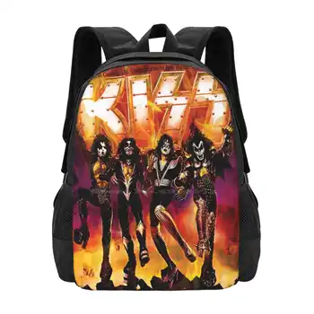 Sărut Band-Trupa De Rock Hard Rock Kiss Armata Destroyer Vânzare Fierbinte Rucsac De Moda Saci De Fan Kiss Art Sărut Muzica Sărut Sărut Fanart