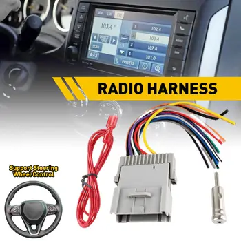 Radio Stereo Montați Cablajul + Adaptor Antenă pentru Gmc, Pontiac, Buick Chevy Modificat Tailline Navigatie Cablu de Alimentare Auto